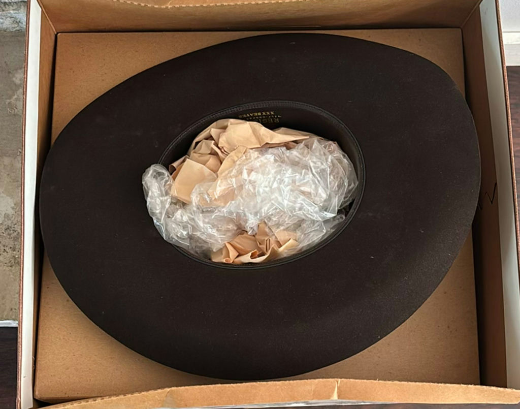 Black cowboy hat in Resistol box - image 2 of 7