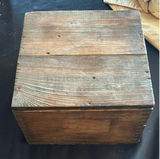 Assorted wooden boxes, brass candle holders, rocks, and glassware - thumbnail 2 of 7