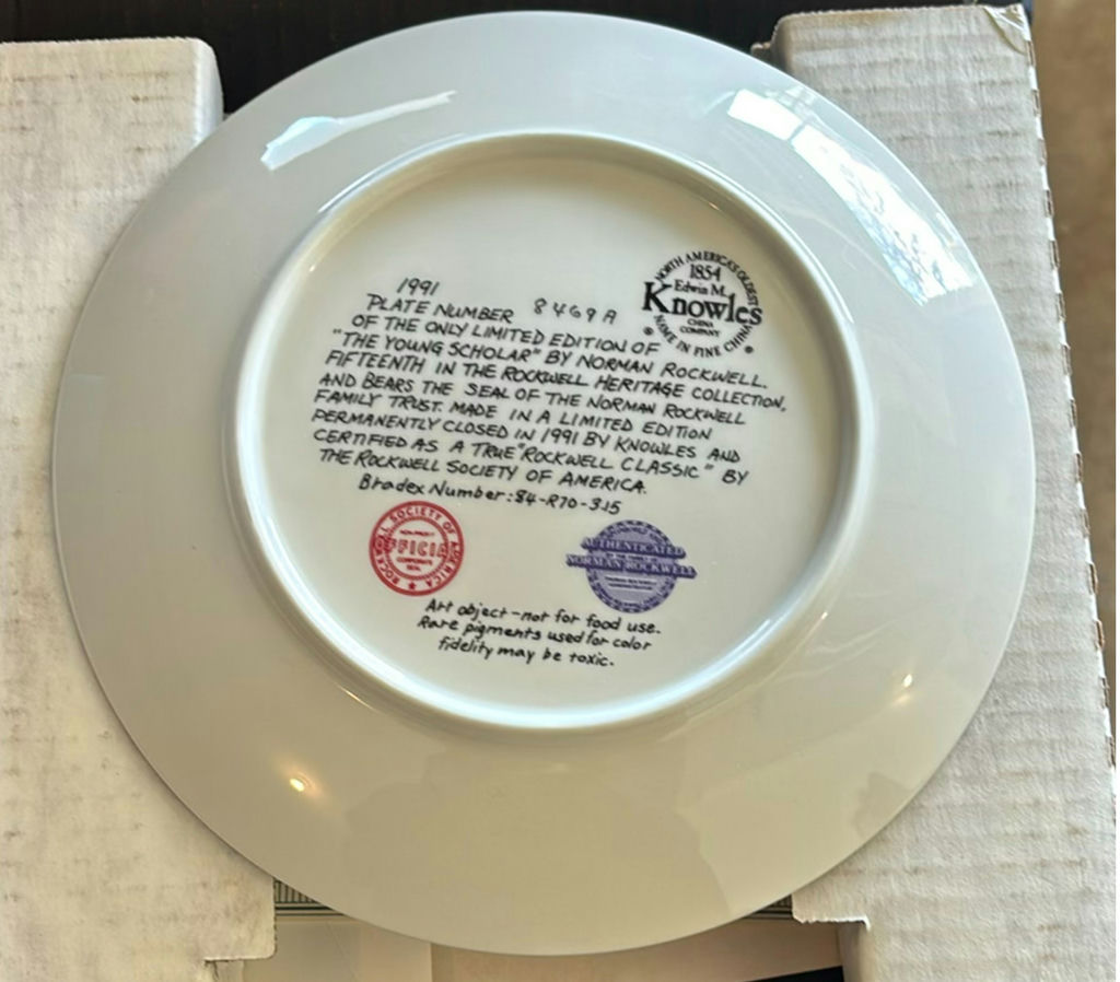 Norman Rockwell Limited Edition Decorative Plates Set - image 14 of 38