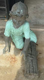 Two Child Figure Garden Statues- metal approximately 2' tall - thumbnail 1 of 8