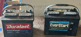 Two marine starting batteries (Duralast and EverStart) - thumbnail 1 of 5