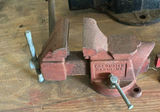 Bench Vise Set: One Large Black Vise and Two Red Vises - thumbnail 2 of 4