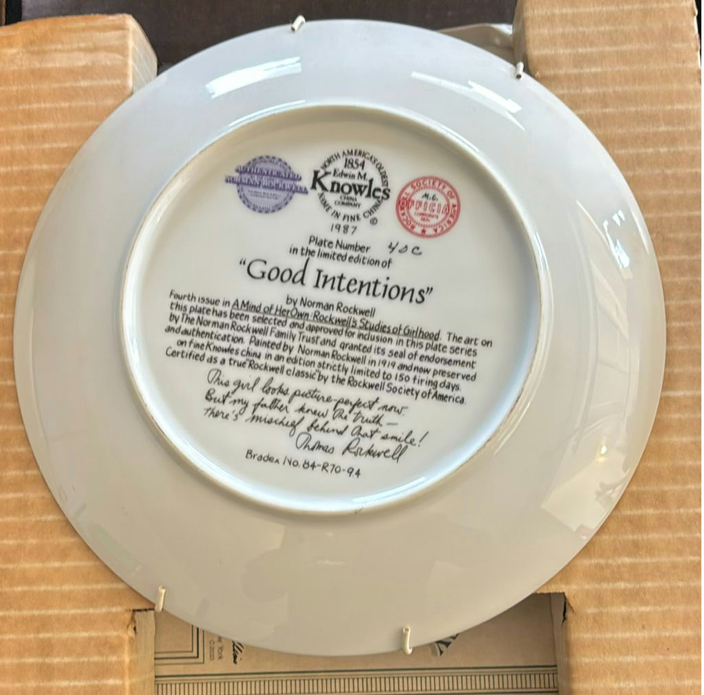 Six Norman Rockwell Limited Edition Collector Plates (Knowles) - image 4 of 13