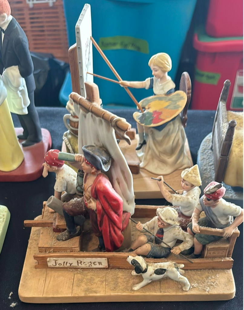 Norman Rockwell Collection of vintage ceramic figurine dioramas - image 8 of 11
