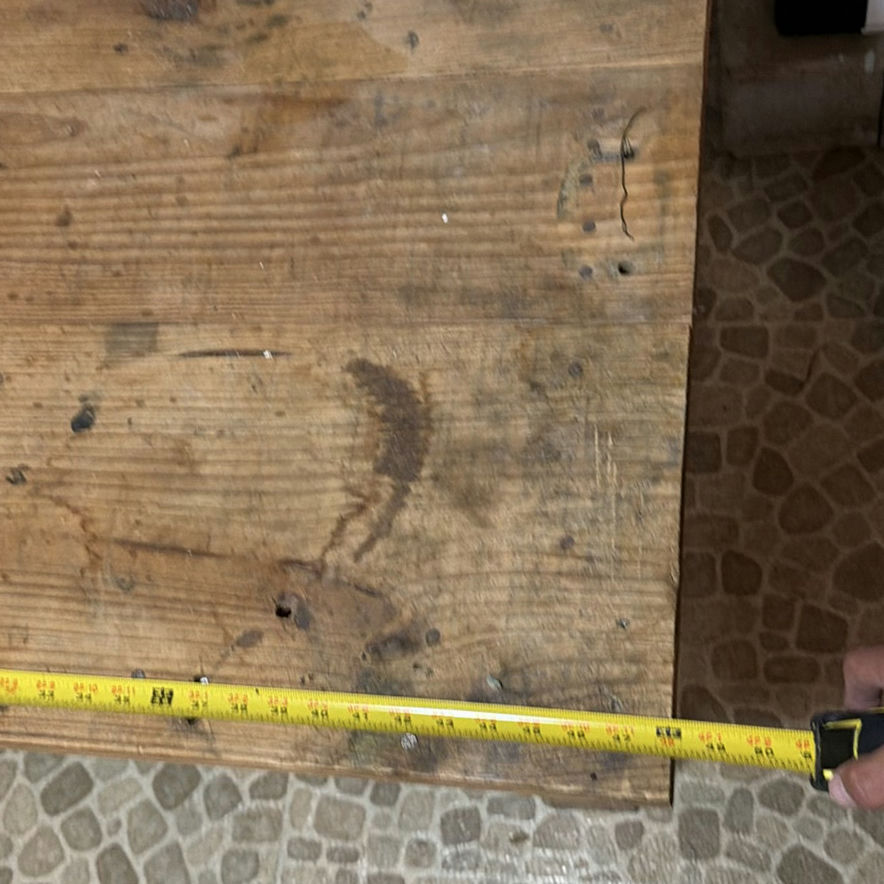 Rustic wooden work table - image 4 of 6