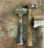 Assorted hand tools and screwdrivers in wooden rack - thumbnail 2 of 8