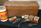 Vintage gunpowder reloading tools and sharpening system - thumbnail 1 of 8