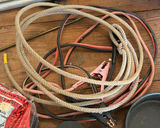 Assorted electrical fencing hardware, cords, rope, and containers - thumbnail 6 of 7