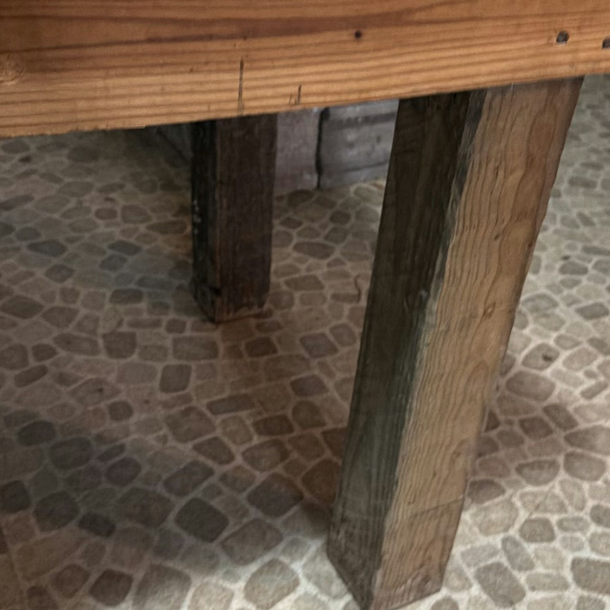 Rustic wooden work table - image 3 of 6