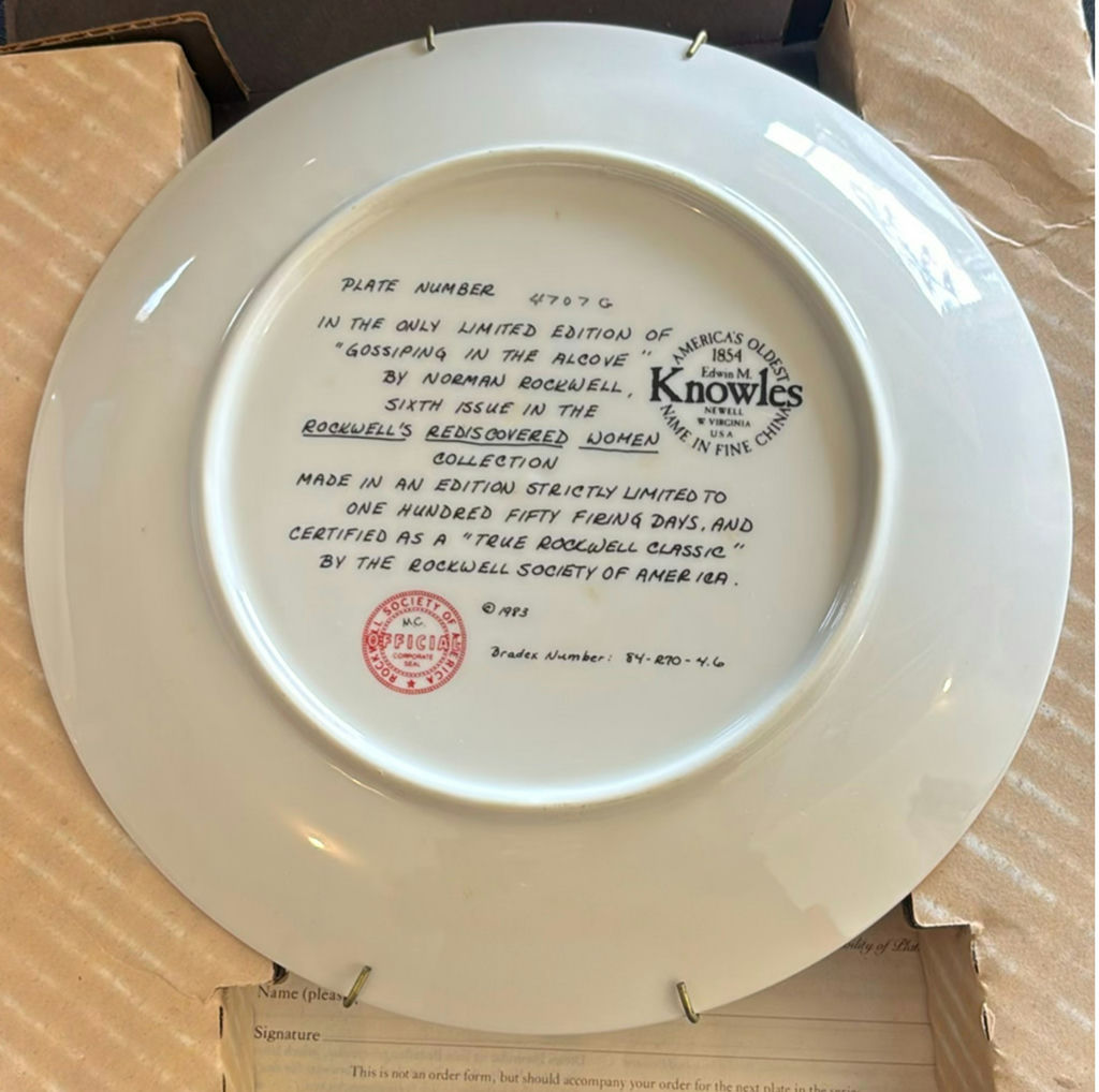 Six Norman Rockwell Limited Edition Collector Plates (Knowles) - image 12 of 13