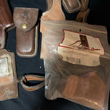Assorted leather gun holsters and related gear - thumbnail 2 of 7