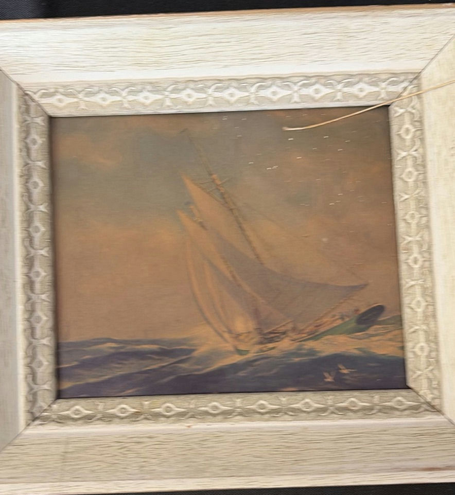 Two Sailboat Paintings with Sea Ray Emblem - image 3 of 4