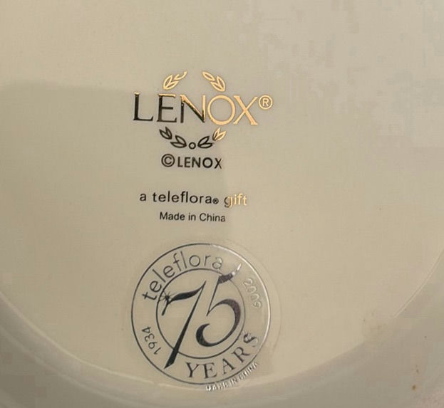 Lenox Holly Pattern Porcelain Pedestal Bowl - image 3 of 4