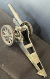 Vintage metal toy cannon with wheeled carriage - thumbnail 4 of 5