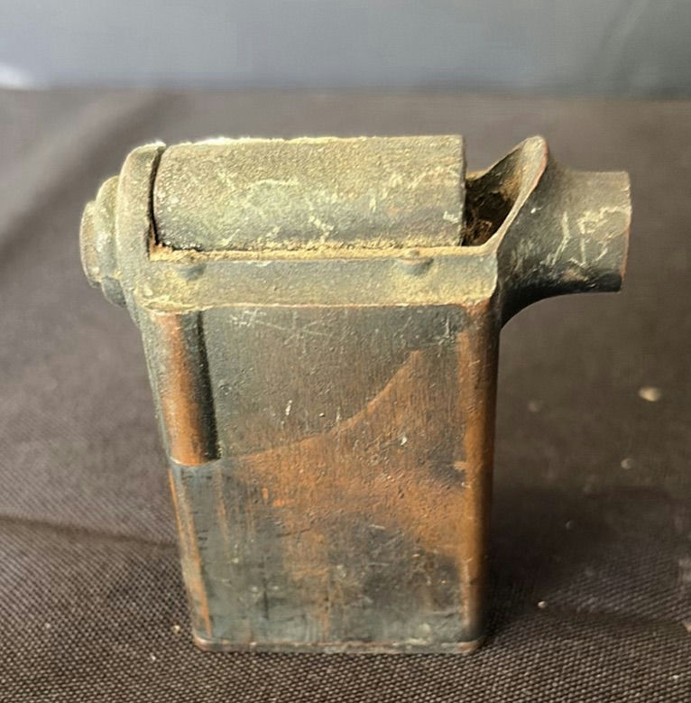 Vintage metal toy cannon with wheeled carriage - image 3 of 5
