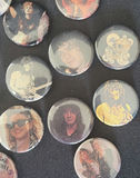 Assorted round celebrity music pins - thumbnail 3 of 5