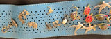 Blue perforated belt with assorted pins - thumbnail 5 of 7