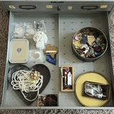 Metal Flat File Cabinet with Craft and Jewelry Supplies - thumbnail 5 of 14