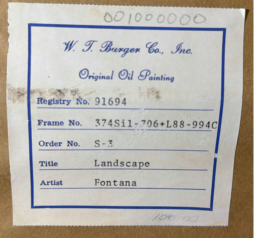 Landscape oil painting by Fontana - image 6 of 7