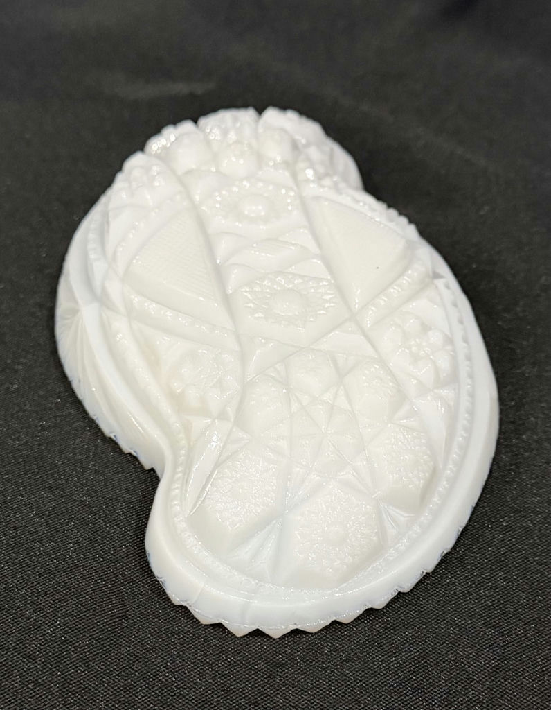 Two White Milk Glass Decorative Dishes - image 4 of 4