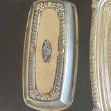 Pair of ornate metal serving trays - thumbnail 4 of 5