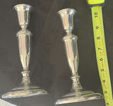 Pair of silver plated candlesticks - thumbnail 2 of 4