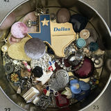 Metal Flat File Cabinet with Craft and Jewelry Supplies - thumbnail 7 of 14