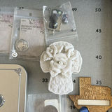 Metal Flat File Cabinet with Craft and Jewelry Supplies - thumbnail 8 of 14