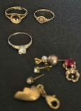 Assorted religious medals, rings, charms, and chains - thumbnail 4 of 4