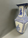Vintage Large Asian Blue and White Vase - thumbnail 6 of 6