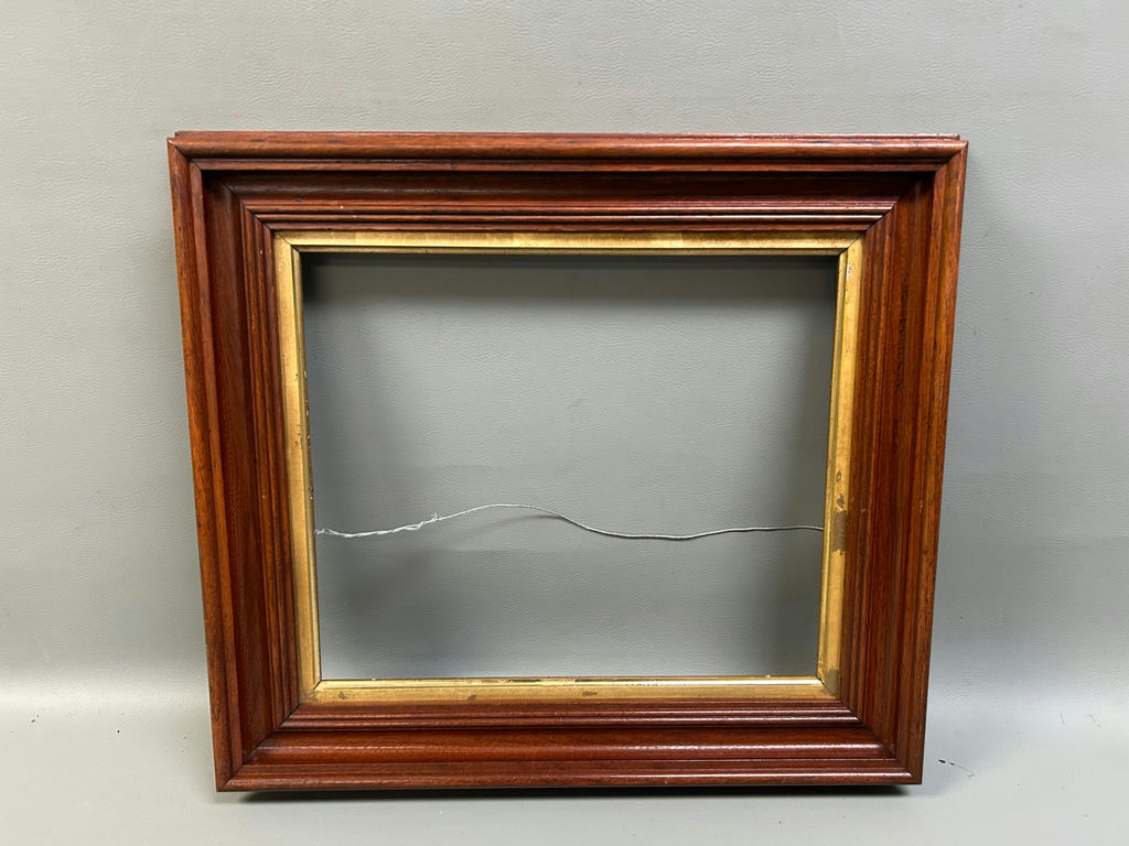 Victorian Walnut Gilt Liner Picture Frame - image 1 of 4