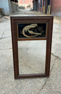 Reverse Bird Painting on Glass Wall Mirror - Image 1 of 4