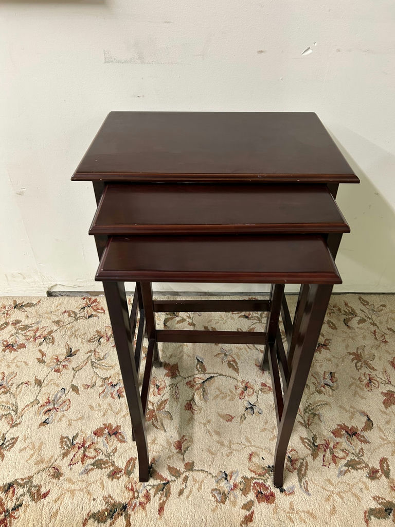 A Set of 3 Nesting Tables  - image 1 of 4