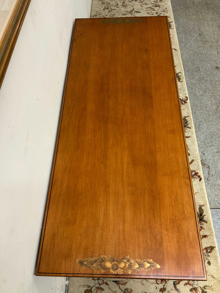 Hitchcock Stenciled Lacquered Coffee Table - image 3 of 6