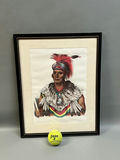 Indigenous American Wa Pella Lithograph - thumbnail 2 of 4