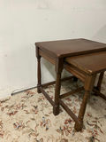 A Set of Two Solid Oak Nesting Tables - thumbnail 3 of 6