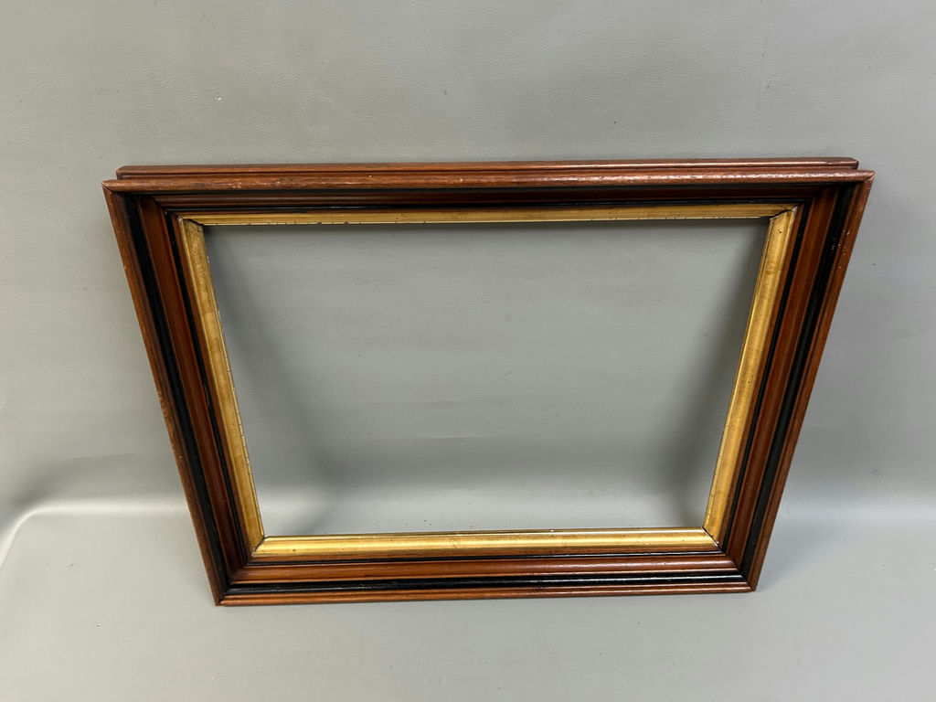 Victorian Walnut Gilt Liner Picture Frame - image 2 of 3