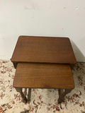 A Set of Two Solid Oak Nesting Tables - thumbnail 2 of 6