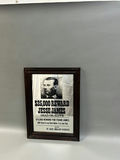 Jesse James Wanted Poster Bar Mirror  - thumbnail 1 of 4