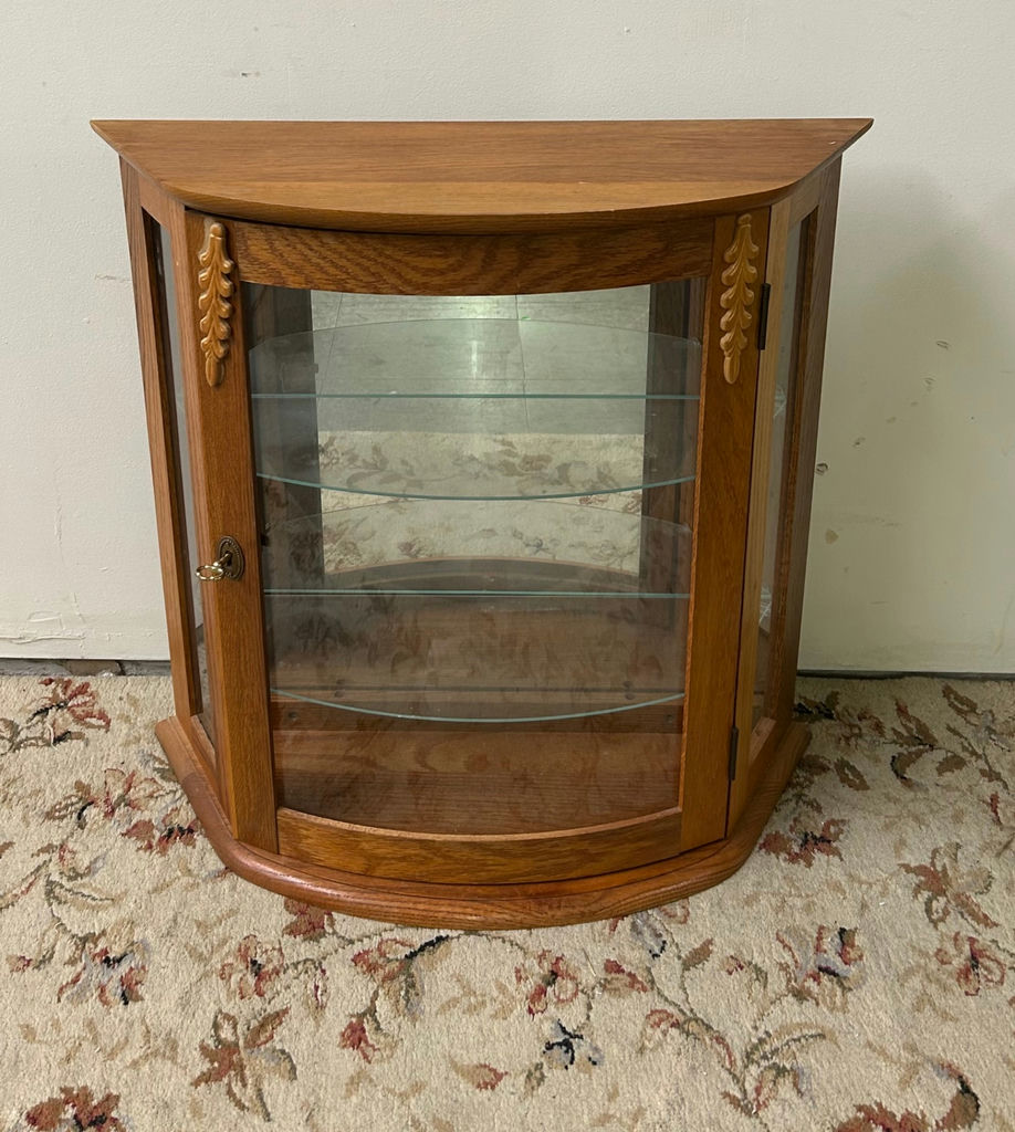 Vintage Bubble Glass Tabletop Curio - image 1 of 7