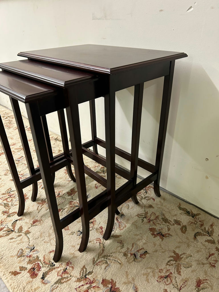 A Set of 3 Nesting Tables - image 4 of 6