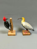 Signed Carlos Yevenez  Carved Wooden Birds 2  - thumbnail 1 of 6