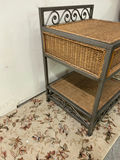 Pier One Rattan Metal One Drawer Stand - thumbnail 4 of 5