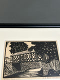 Signed Harry E Thompson Etching Titled: "Short Falls" N.H. - thumbnail 4 of 5