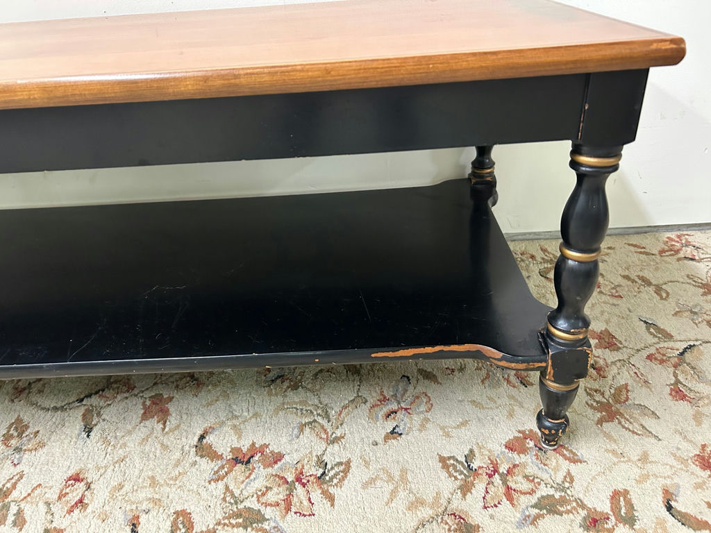 Hitchcock Stenciled Lacquered Coffee Table - image 4 of 6