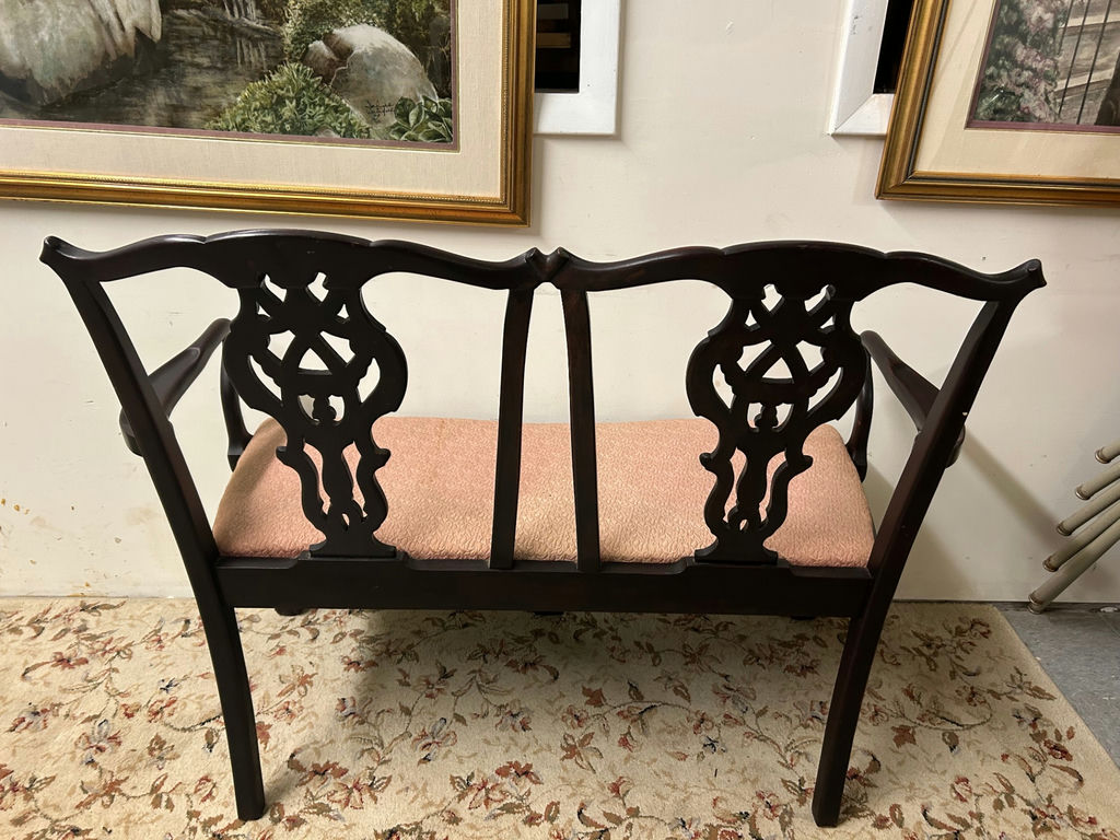 Antique Ball & Claw Feet Settee - image 3 of 5