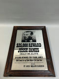 Jesse James Wanted Poster Bar Mirror  - thumbnail 3 of 4