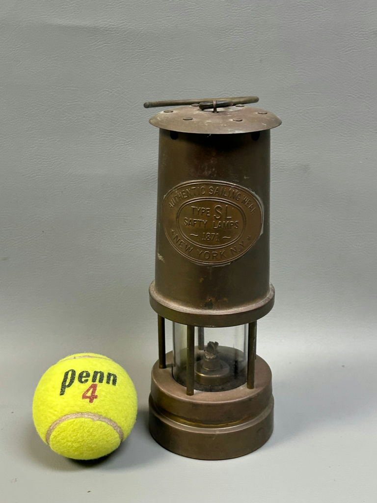 Vintage Authentic Sailing Wear SL Brass Safety Lamp - image 2 of 6