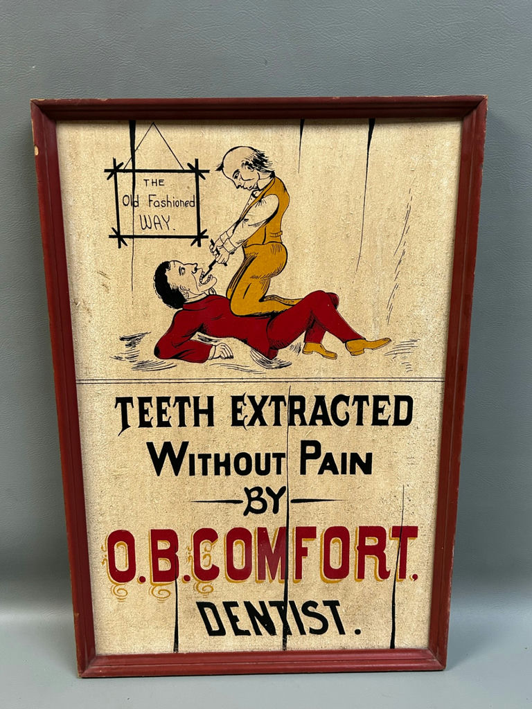 Vintage Dentist Advertising Signed - image 1 of 4
