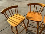 A Pair of 4 Wooden Bar Stools by Guy P. Livingston Company - thumbnail 7 of 8
